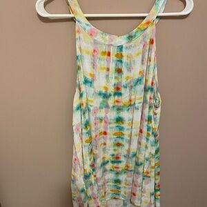 Lane Bryant Multicolor Tie-Dye Tank Top